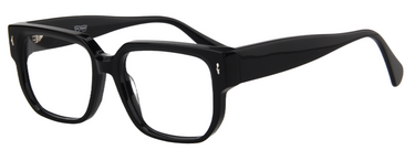 Safari Men Afro Motif Eyeglasses: Uche - Black - SpecSMART Eye Clinic (Diagonal View)